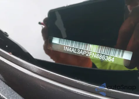 2015 Nissan Altima 2.5 Sl из США, поврежденный, VIN 1N4AL3AP2FN886364